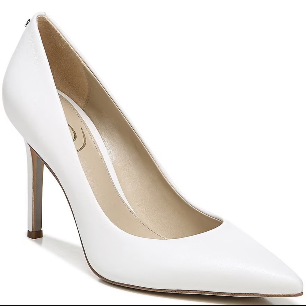 Sam Edelman Hazel Leather Pointed Toe Pumps, 6.5